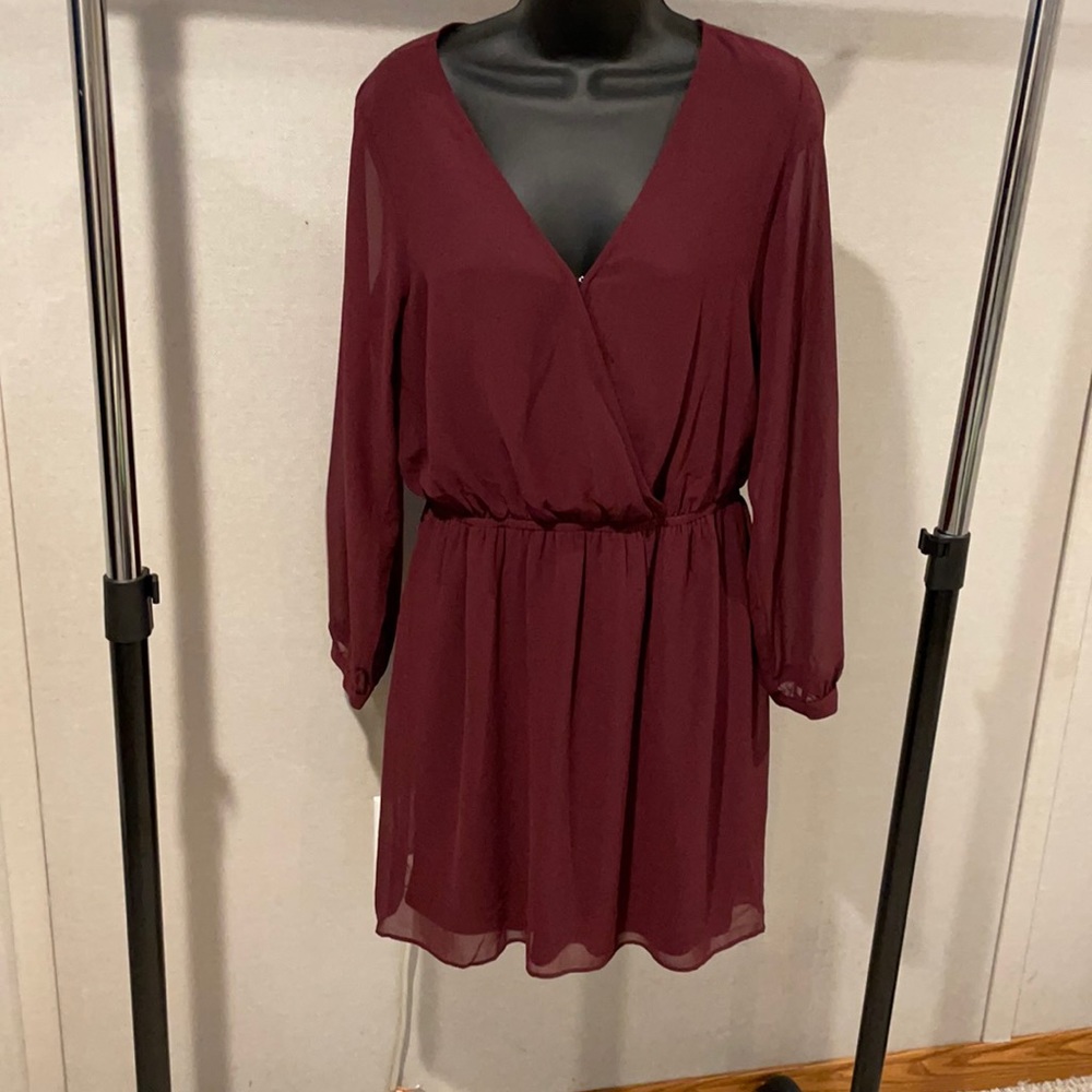 Burgundy Express dress